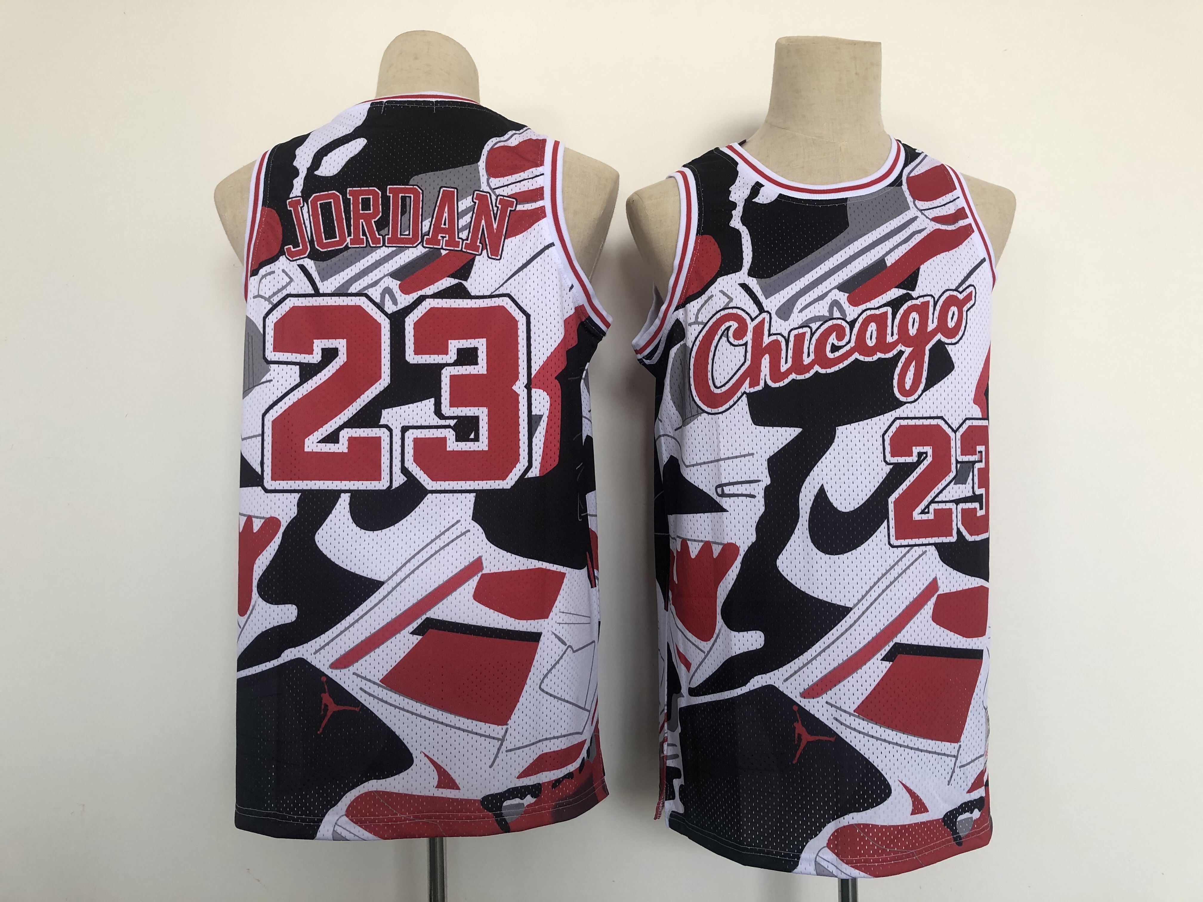 Men Chicago Bulls 23 Jordan Black Shoe collection 2021 NBA Jersey